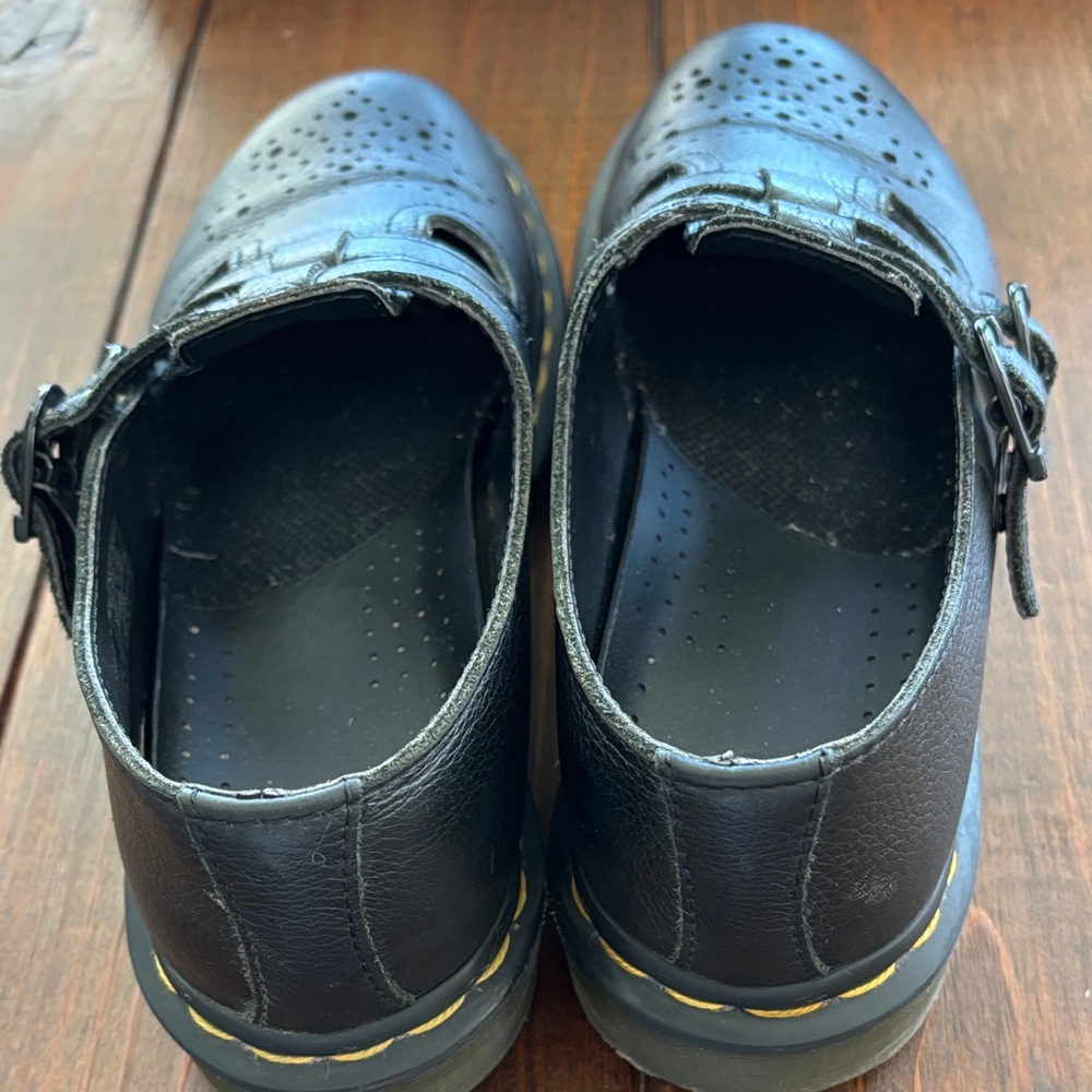 Dr. Martens Black Leather Double Strap Mary Jane Shoes | Size 6 women’s - Picture 5 of 6